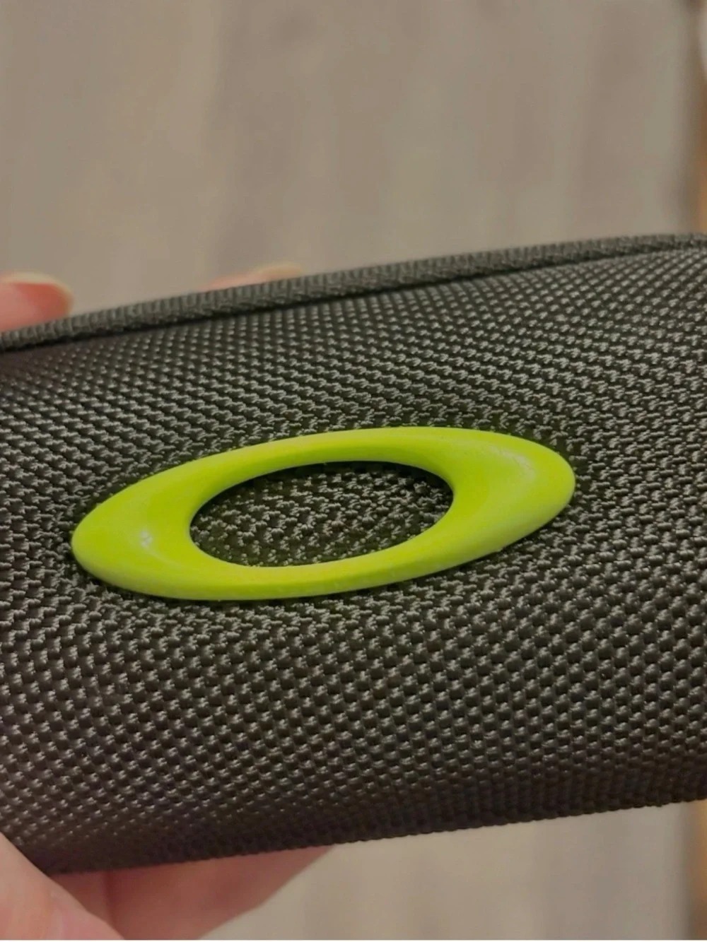 Oakley Black Neon Green Zipper Youth Authentic Eyeglasses Sunglasses Case Y2K